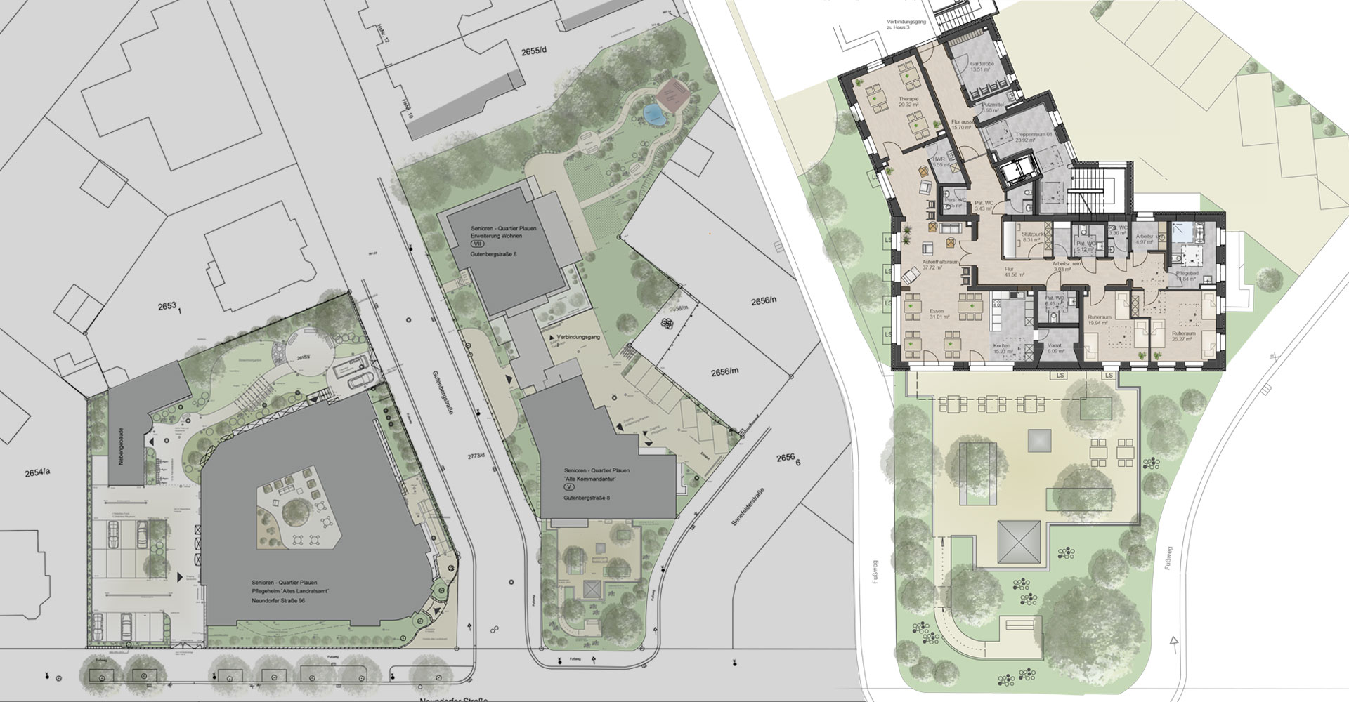 Senioren Quartier Plauen, mga consult Rheinbreitbach Architekten, Konzeption und Planung