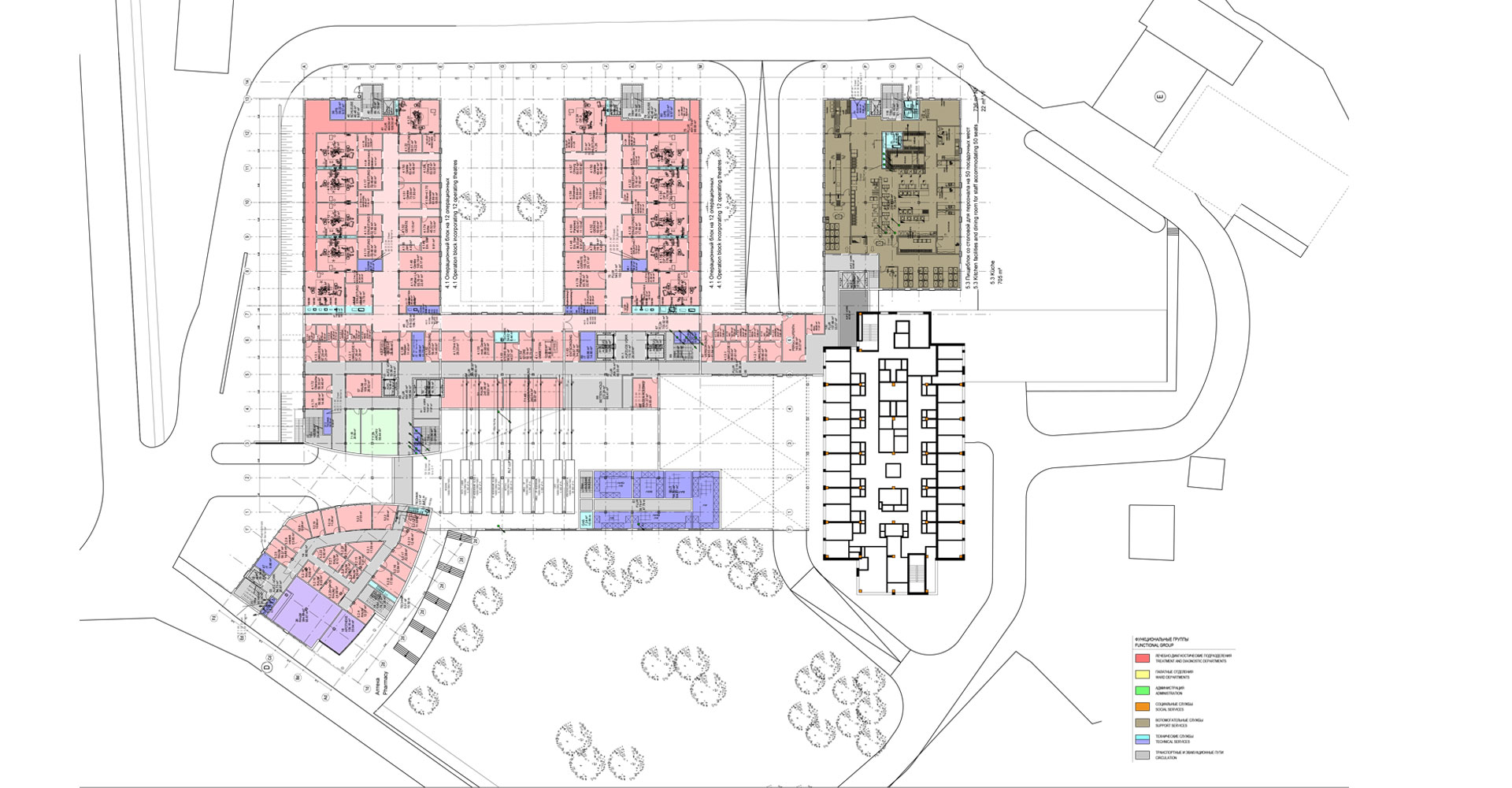 mga consult Rheinbreitbach, Konzeption und Planung. Plan City Hospital No . 4 Sochi 