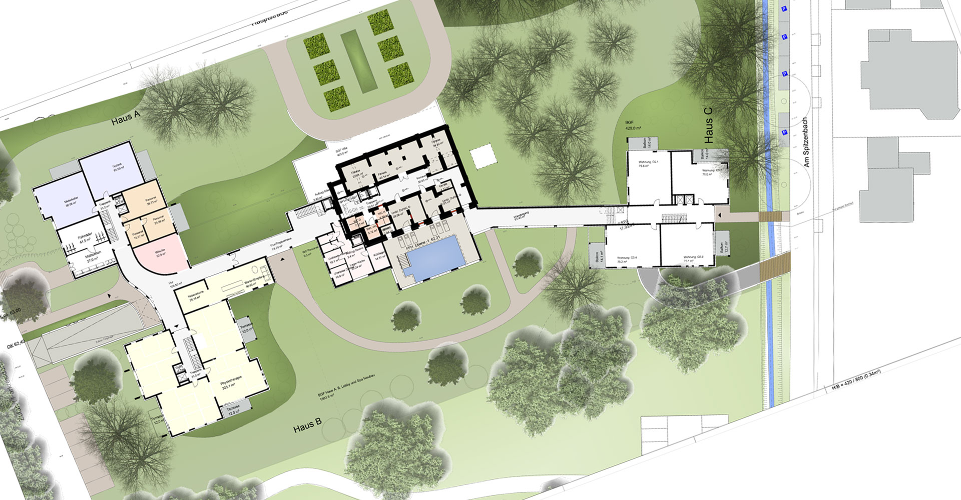 Bebauungsplan 2 Wohnen für Senioren Bad Honnef, mga consult Rheinbreitbach, Konzeption und Planung